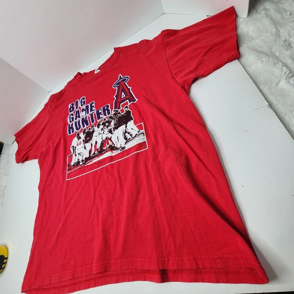 Stadium Giveaway Torii Hunter Los Angeles Angels MLB Big Game Hunter Size XL Red